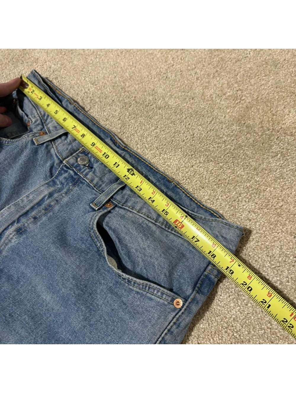 Levis 550 Mens Relaxed Fit Straight Leg Jeans 38x36 Medium Wash Blue Denim